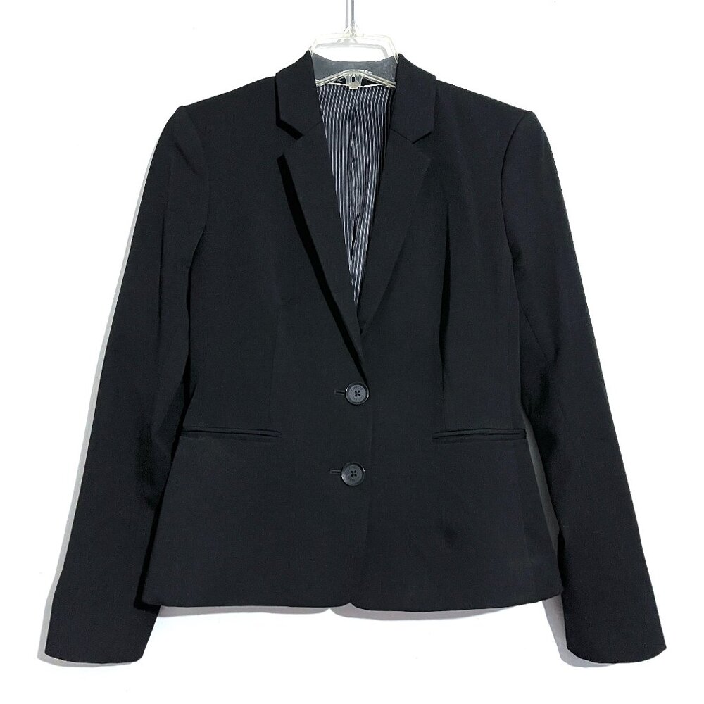 Express Black Two Button Stretch Career Blazer - image 1
